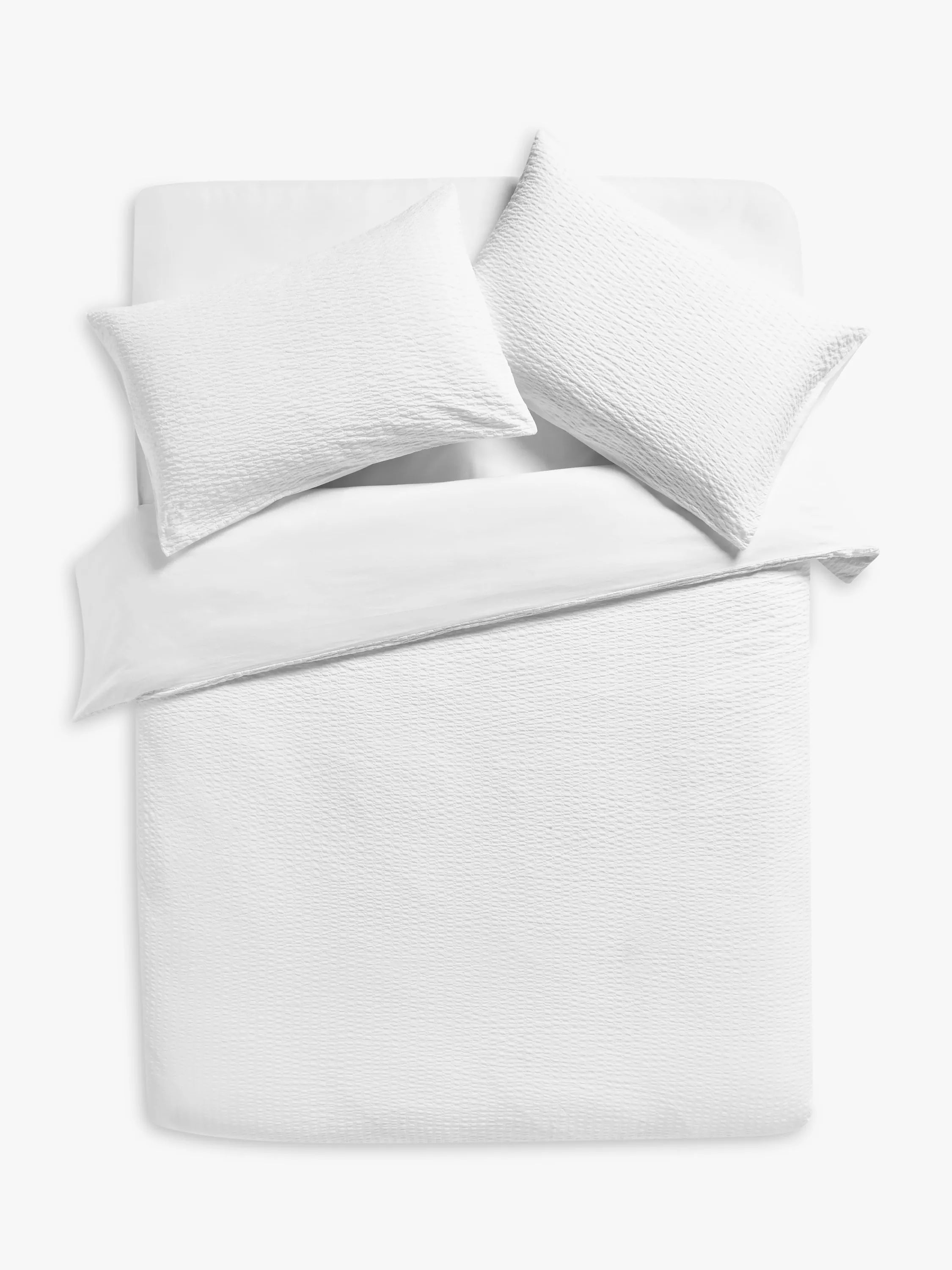 John Lewis ANYDAY Stripe Seersucker Duvet Cover Set - McGrocer