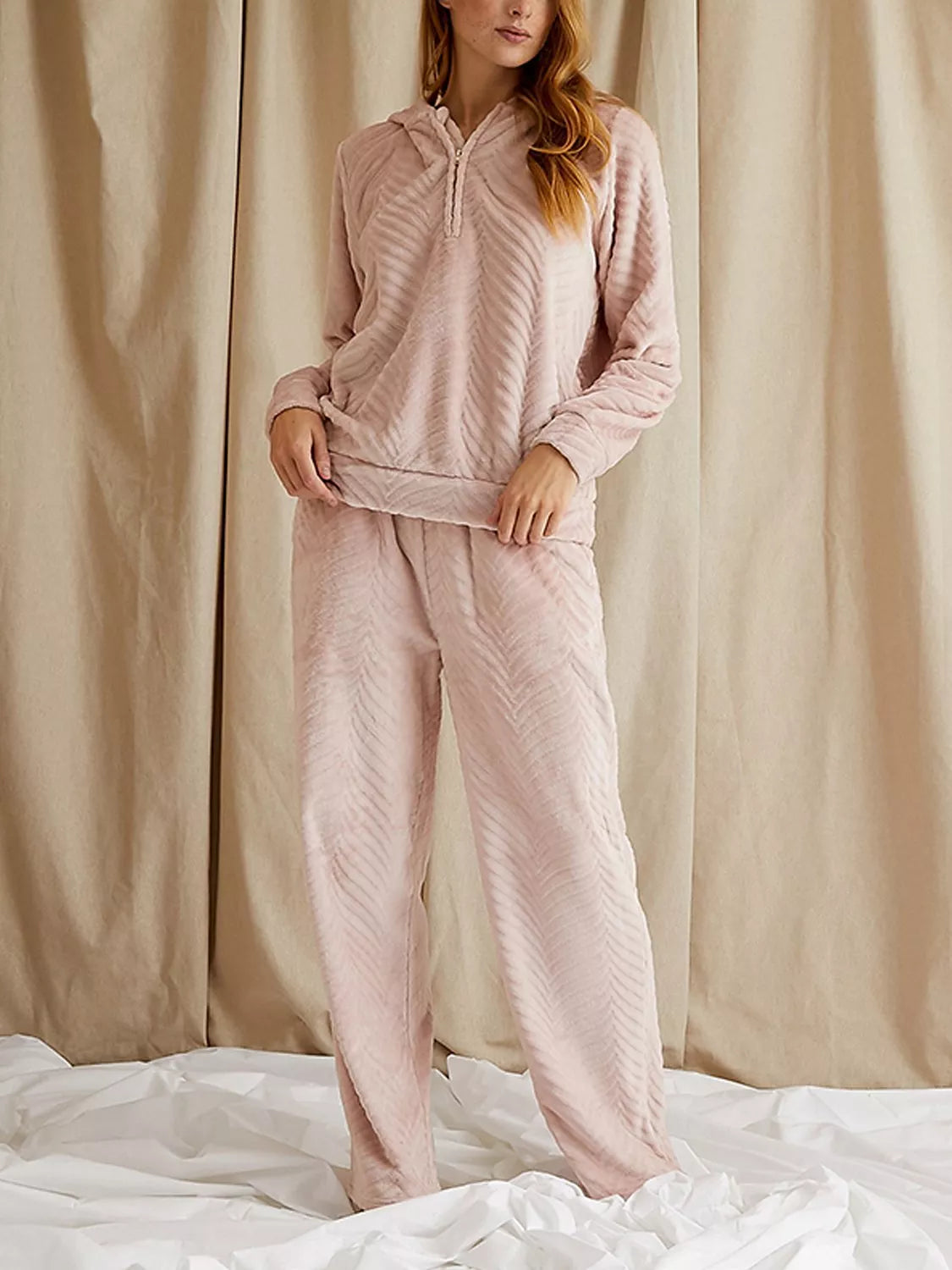 Pretty You London Cosy Chevron Lounge Suit - McGrocer
