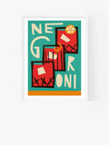 EAST END PRINTS Fox & Velvet 'Negroni' Gerahmter Druck