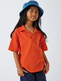 John Lewis Kinder-Poloshirt mit bestickter Palmentasche, Orange