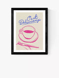 EAST END PRINTS SimplyExtraJordanary „C'est Delicieux“ gerahmter Druck