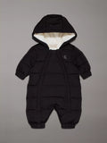 Calvin Klein Baby-Winter-Strampler, wattiert, Schwarz