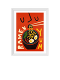 EAST END PRINTS Fox & Velvet 'Yum Ramen' Gerahmter Druck