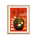 EAST END PRINTS Fox & Velvet 'Yum Ramen' Gerahmter Druck