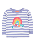 Frugi Baby Easy On Top, Lila/Mehrfarbig
