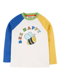 Frugi Kinder-Raglantop Tamar, Softweiß/Bienenfreude