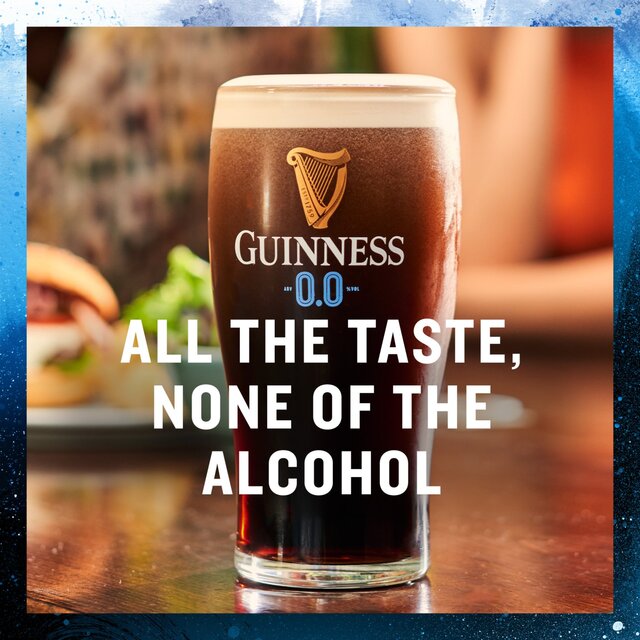 Guinness Draught 0.0% Alcohol Free Stout 4 x 440ml - McGrocer