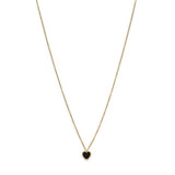 Superdrug Premium Gold Plated Black Heart Necklace GOODS Superdrug