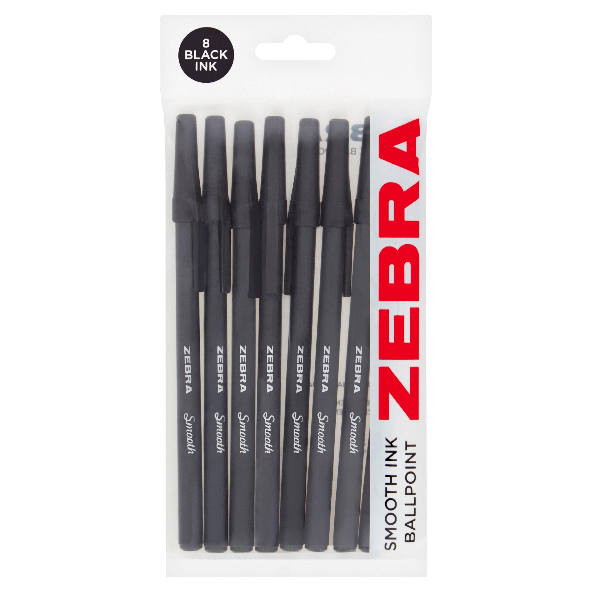 Zebra Smooth Classic Ballpen 8pk GOODS Sainsburys