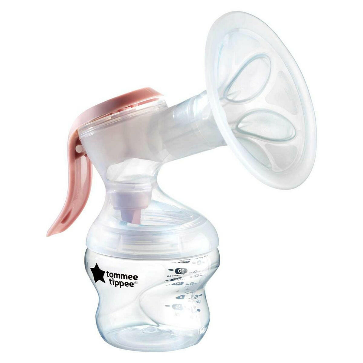 Tommee Tippee Made for Me Single Manual Breast Pump, Strong Suction, Soft Feel, Ergonomic Handle, Portable Pump, Bottle Inc GOODS Boots