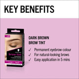 Schwarzkopf Brow Tint Dark Brown Permanent Eyebrow Tint - McGrocer