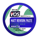 VO5 Matt Rework Hair Paste 75ml GOODS Boots