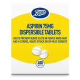 Boots Aspirin 75 mg dispersible Tabletten - 100 Tabletten