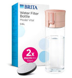 BRITA Water Filter Bottle Vital Apricot 600ml Inc 2x Microdisc filters