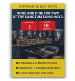 Activity Superstore Wine and Dine for Two at The Sanctum Soho Hotel