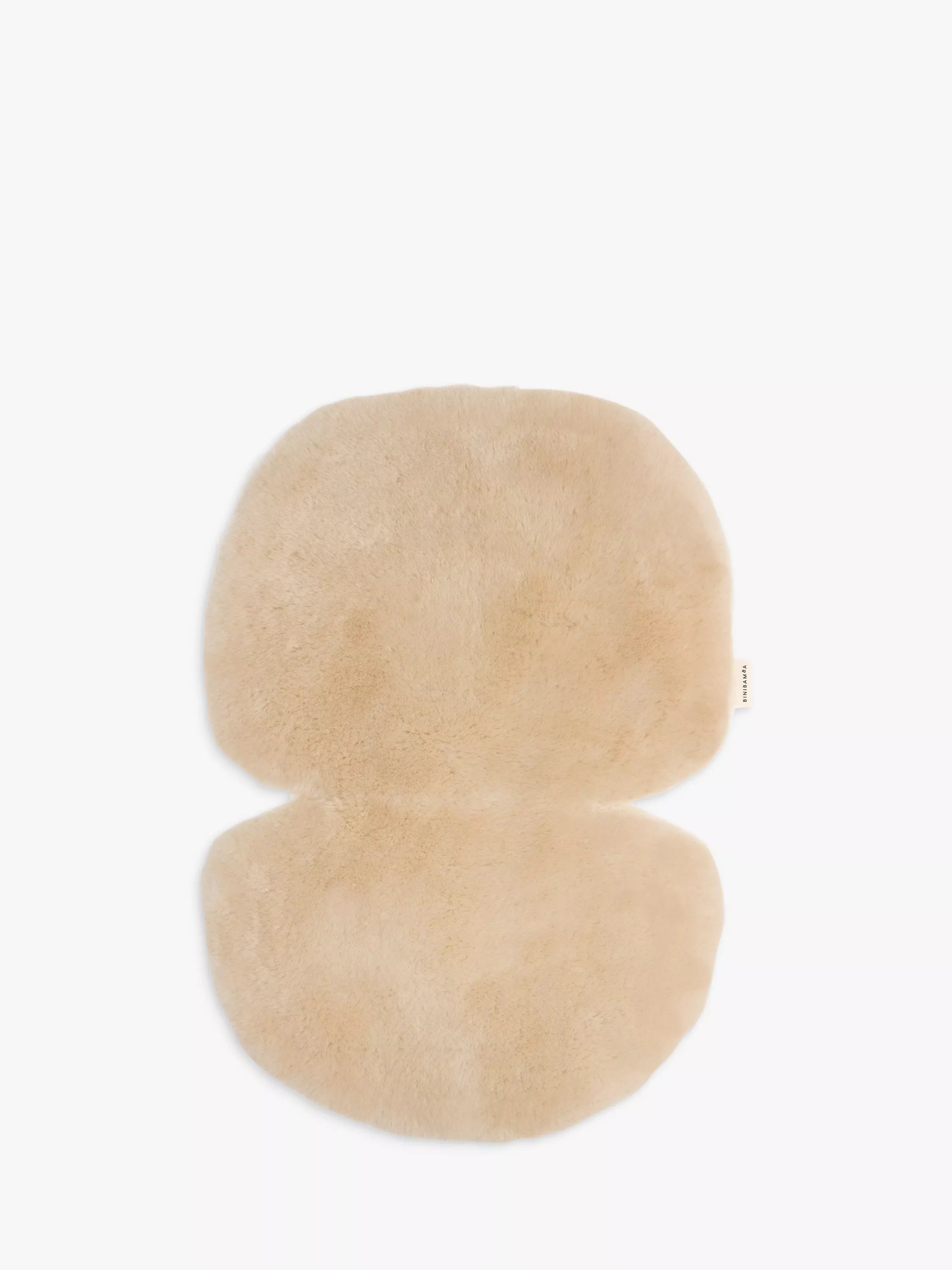 BINIBAMBA Snugglers Sheepskin Newborn Baby Pram/Basket Liner, Peanut - McGrocer