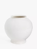 John Lewis Wave Urnenvase aus glasiertem Steinzeug, H 24,5 cm, Creme