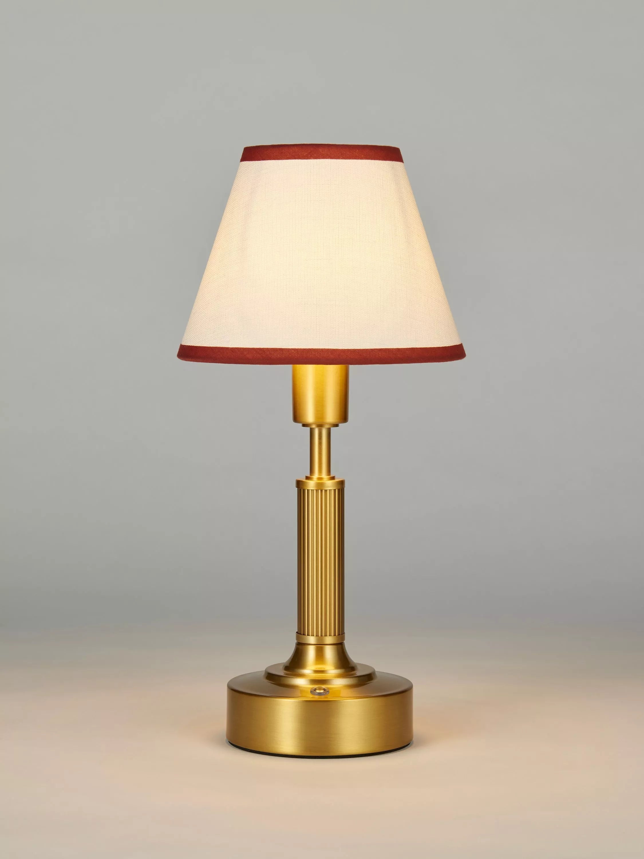 John Lewis Baily Rechargable Portable Table Lamp, Brass - McGrocer