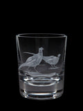 Dartington Crystal Pheasant Hand Engraved Glass Tumbler 300Ml Clear