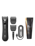Lawn Mower 3.0 Plus Essentials Kit, elektrisches Körperhaartrimmer-Rasierset, Schwarz