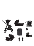Nuna SWIV Kinderwagen, LTYL Babywanne, PIPA Urbn Autositz mit Zubehörset, Caviar
