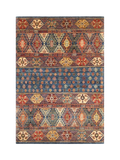 Gooch Orientalischer Khurjeen-Teppich, Blau, L 177 x B 121 cm