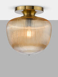 Dar Abrielle Flush Mount Ceiling Light Amber