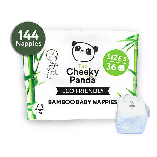 The Cheeky Panda Eco Bamboo Nappies 4 Pack Size 5 GOODS Superdrug