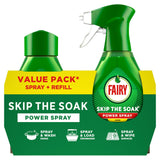 Fairy Skip the Soak Dish Power Spray + Refill Lemon 1000ml