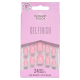 Elegant Touch Gel Finish Nails Ongles x24