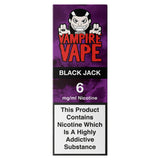 Vampire Vape Liquid Refill Black Jack 6mg