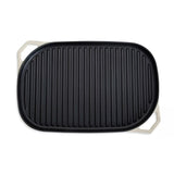 Habitat Large Cast Iron Grill Pan - Cream