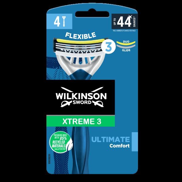 Wilkinson Sword Xtreme 3 Ultimate Plus Disposables 4s GOODS Superdrug