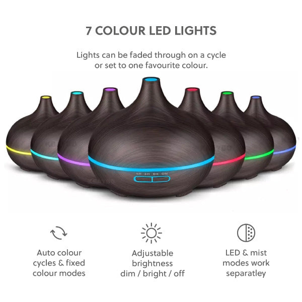 WellbeingMe Aroma Diffuser & Essential Oil Trio Bundle (LW) GOODS Superdrug