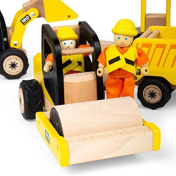 Tidlo Wooden Road Roller Toy GOODS Superdrug
