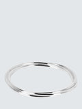 Andea Sterling Silver Triple Slim Bangle Silver
