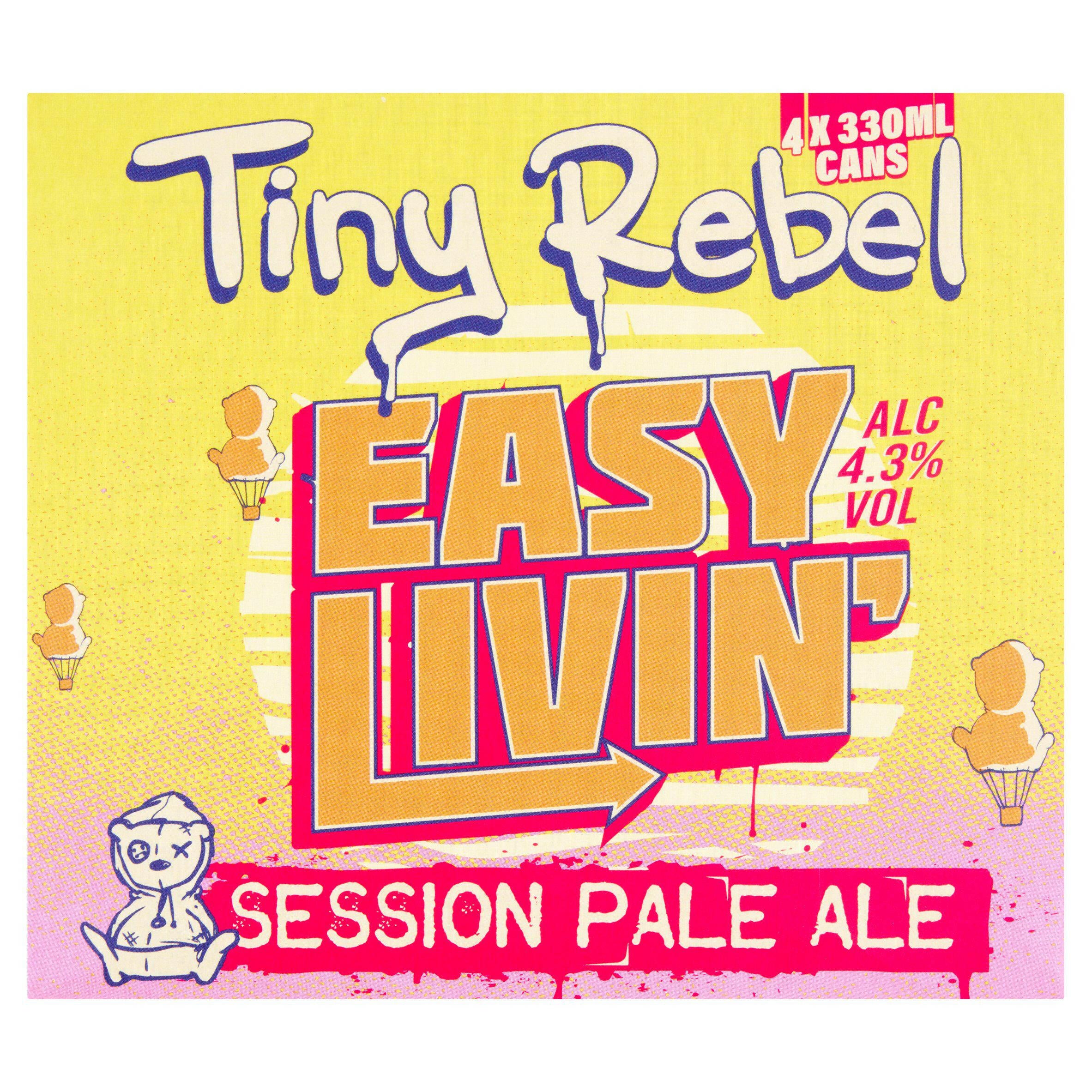 Tiny Rebel Easy Livin Session Pale Ale x4 330ml GOODS Sainsburys