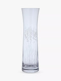 Dartington Crystal Bloom Lavendelglasvase, H 32 cm, Klar