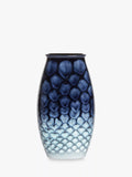 Poole Pottery Ocean Manhattan Vase, H 26 cm, Blau