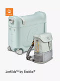 Stokke JetKids BedBox und Crew Rucksack Reise-Set, Grün Aurora