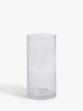 John Lewis ANYDAY Zylindervase mit Crackle-Effekt, H 25 cm, Klar