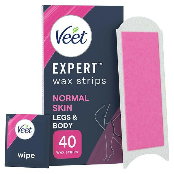 Veet Expert Cold Wax Strips Legs Normal 40s GOODS Boots