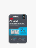 3M Claw 3M Steel Claw Drywall Picture Hanger Pack Of 4 7Kg