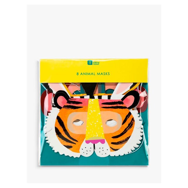 Talking Tables Kids Animal Masks 8 per pack - McGrocer