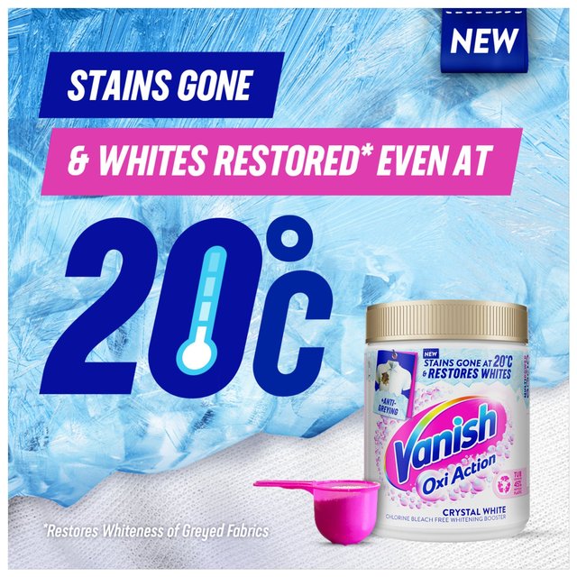 Vanish Oxi Action Fabric Stain Remover Powder Whites 850g GOODS M&S