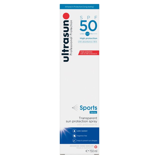 Ultrasun SPF 50 Sports Spray Sunscreen 150ml GOODS M&S