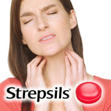 Strepsils Extra Cherry Throat & Pain Relief Lozenges 24 per pack GOODS M&S