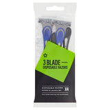 Superdrug Male 3 Blade Disposable Razors x4 GOODS Superdrug