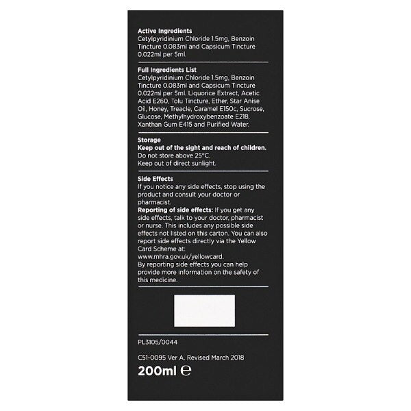 Superdrug Triple Action Cough Syrup 200ml GOODS Superdrug