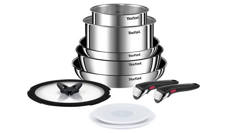 Tefal Ingenio Emotion 10 Piece Stainless Steel Pan Set GOODS Argos